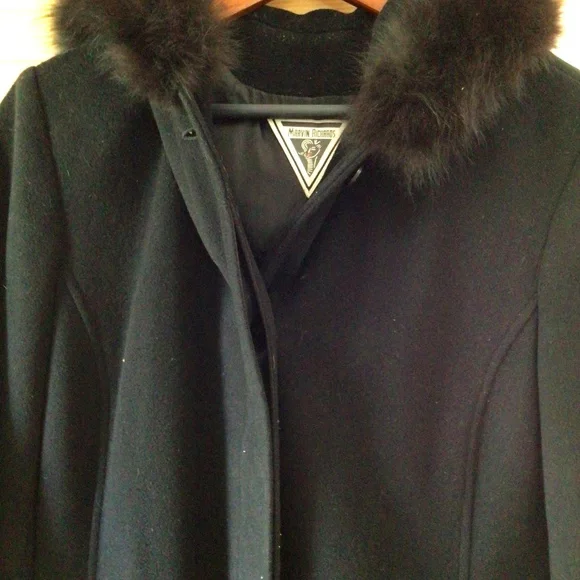 Marvin Richards Long Wool Coat - Picture 1 of 3
